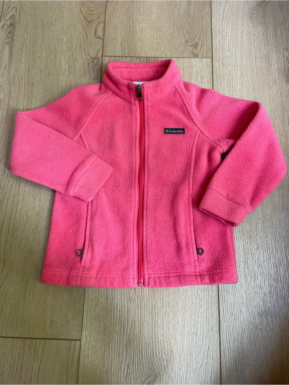 Columbia Bright Pink Full-Zip Fleece Jacket